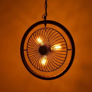 lampada vintage a forma di ventaglio