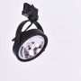 Faretto trifase a binario LED nero AR111 GU10