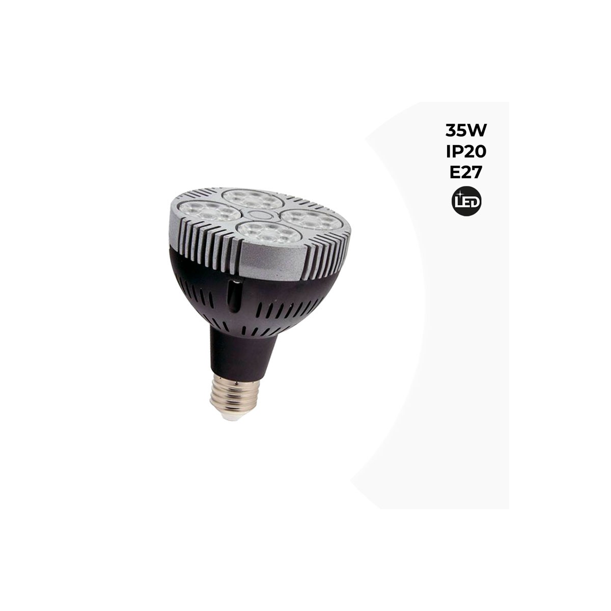 Lampadina LED PAR30 E27 35W 2800lm