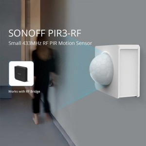 Piccolo sensore di movimento PIR a 433 Mhz RF: SONOFF PIR3-RF