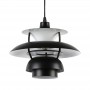 Lampada a sospensione di design nera "YOHAN" E27