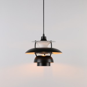 Lampada a sospensione di design nera "YOHAN" E27