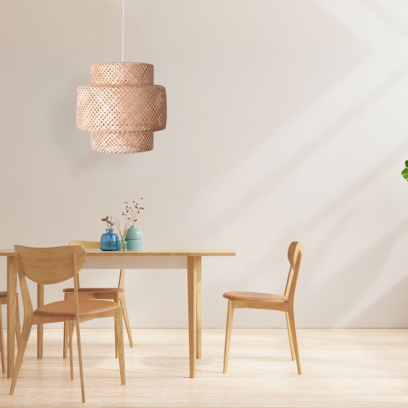 Lampada a sospensione in vimini "Onna"