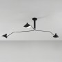 Lampada da salotto Lampada da soffitto di design "Muller" - Ispirazione "Serge Mouille" - 3xE27