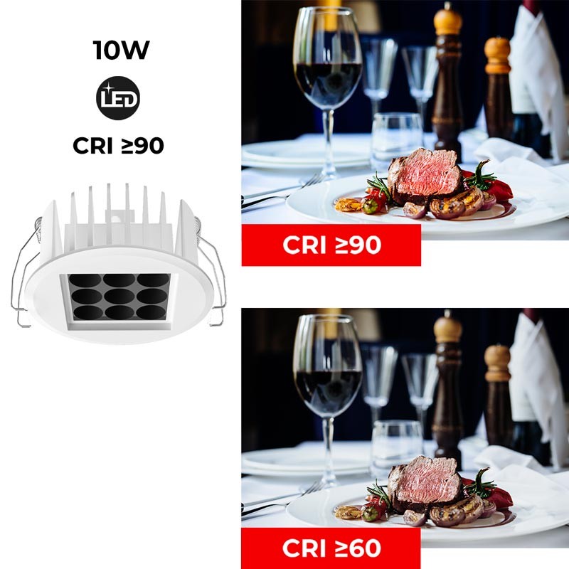 Downlight Led 10W 24º UGR18 Osram Chip