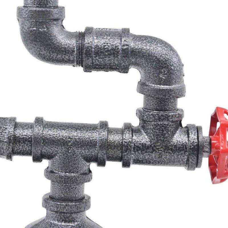 Lampada da tavolo Flanagan in stile pipe vintage Lampada da tavolo Flanagan in stile pipe vintage