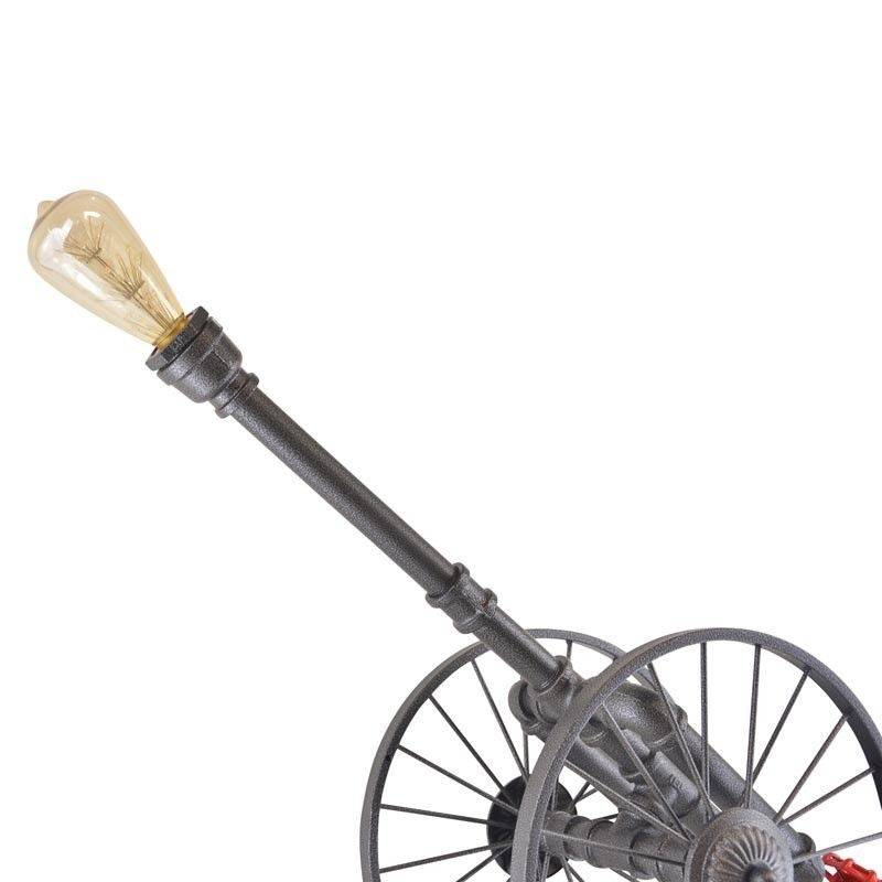 Lampada a LED vintage per tubi con forma di cannone Lampada a LED vintage per tubi con forma di cannone