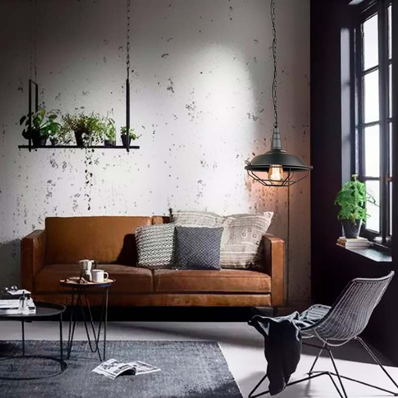 Lampada a sospensione vintage "ELANIO". Lampada a sospensione vintage "ELANIO".