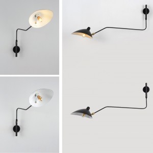 Lampada da parete di design "Millan" - Ispirazione "Serge Mouille" - E27