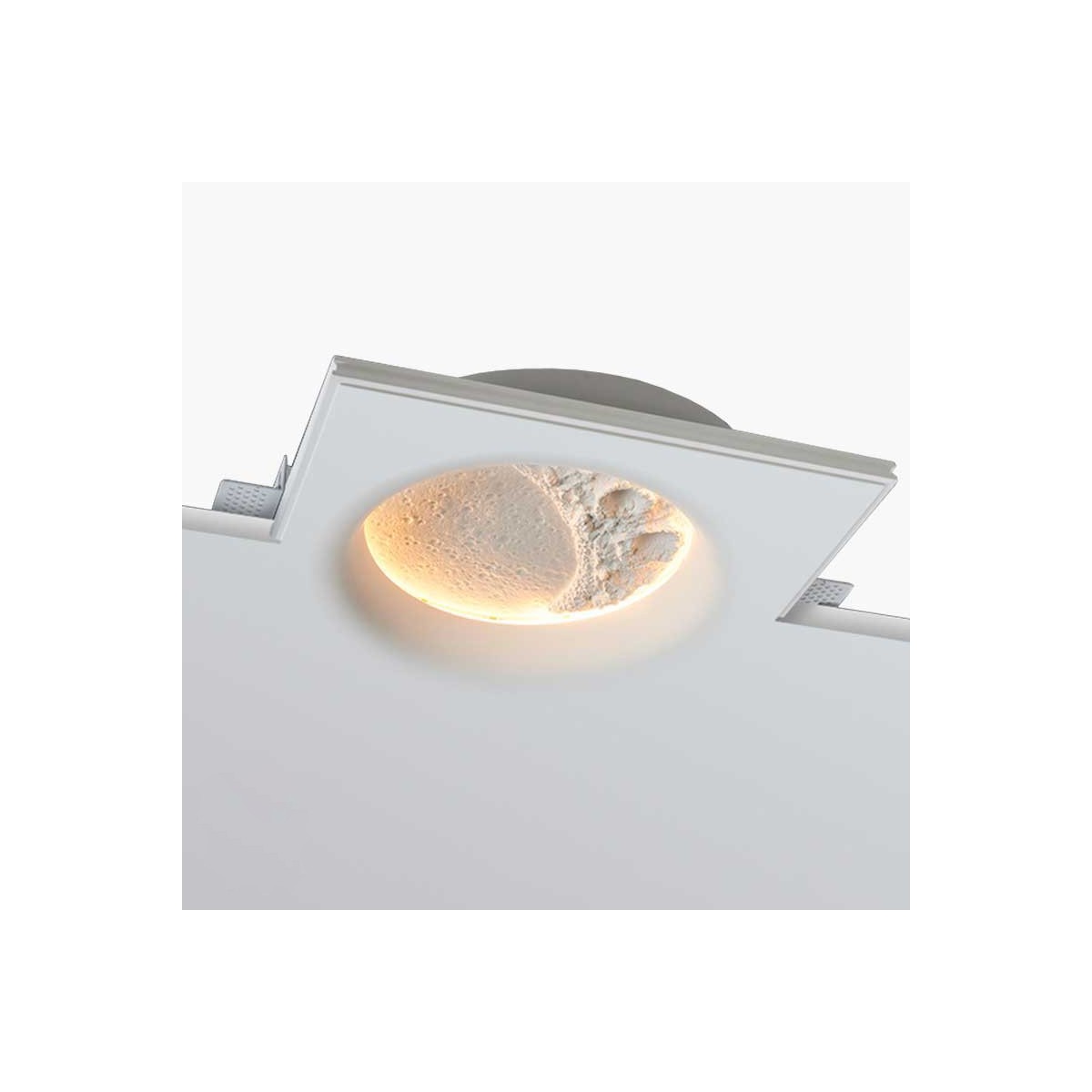 Luce da incasso COB LED bianco a forma di luna 8,5W 2700K