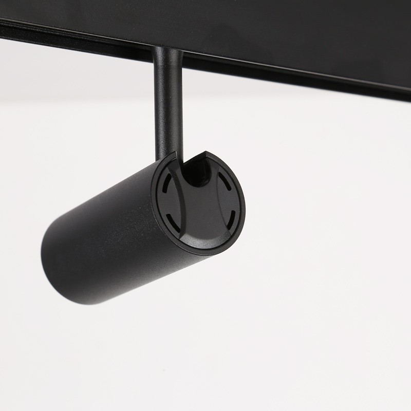 Faretto LED a binario magnetico 48V - 6W - Nero Faretto LED a binario magnetico 48V - 6W - Nero