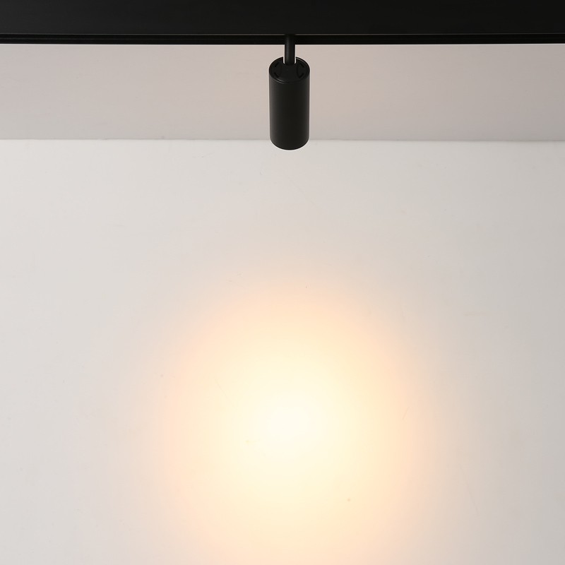 Faretto LED a binario magnetico 48V - 6W - Nero