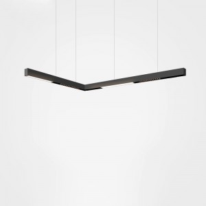 Faretto lineare LED opalino a binario magnetico 48V - 10W - Nero