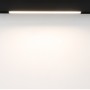 Faretto lineare LED opalino a binario magnetico 48V - 10W - Nero