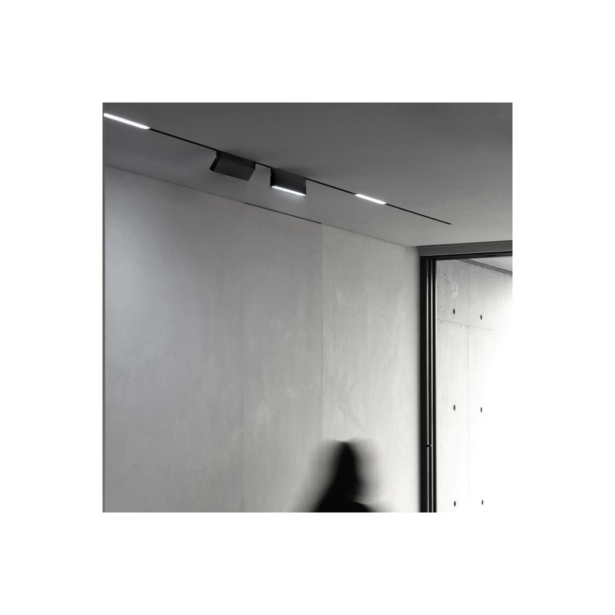 Faretto lineare orientabile LED per binario magnetico 48V - 6W - UGR16