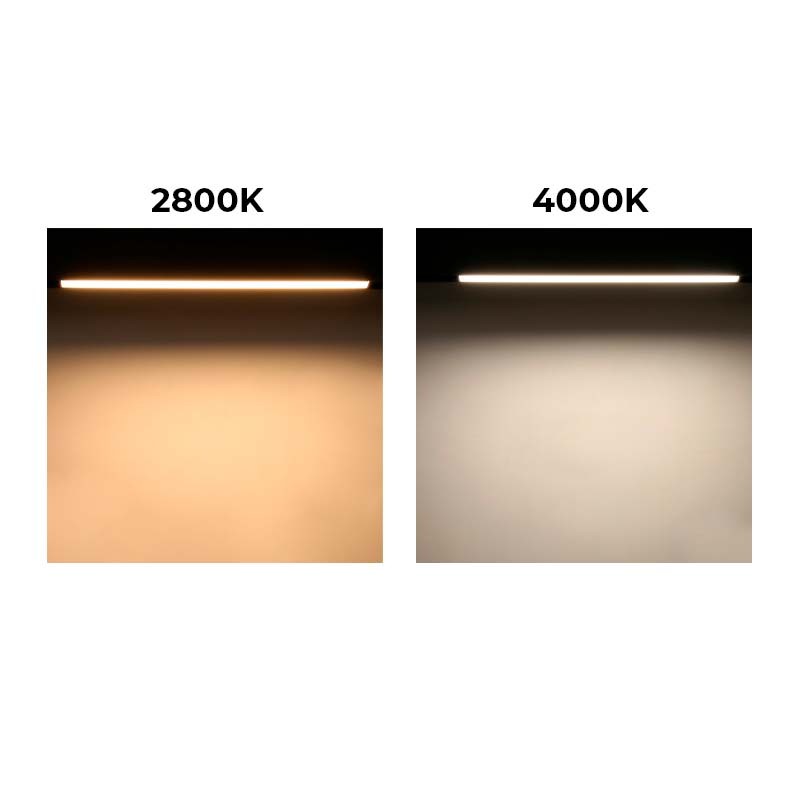 Faretto lineare LED opalino per binario magnetico 48V - 20W Faretto lineare LED opalino per binario magnetico 48V - 20W