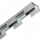 Profilo flessibile in alluminio 16x10mm per guaine in silicone - 2 metri