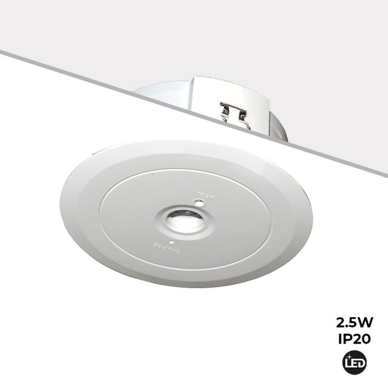 Luce di emergenza da incasso Apparecchio LED 150 lumen 3 ore Downlight