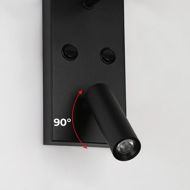 Applique "NOAH" con luce di lettura a LED 3,4W Applique "NOAH" con luce di lettura a LED 3,4W