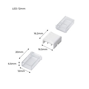 Connettore stagno per striscia LED 10 mm - IP68