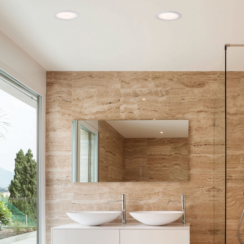 Downlight LED da incasso a tenuta stagna - IP65 - 15W - Taglio Ø 145-160mm Downlight LED da incasso a tenuta stagna - IP65 - 15W - Taglio Ø 145-160mm