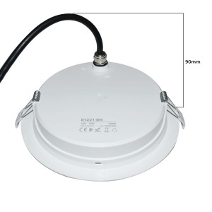 Downlight LED da incasso a tenuta stagna - IP65 - 15W - Taglio Ø 145-160mm