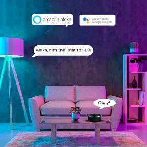 Lampadina intelligente LED WIFI E27 - RGB + CCT - 9W