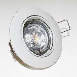 Anello circolare inclinabile per incasso per lampadine GU10 / GU5.3