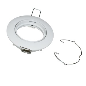 Anello circolare inclinabile per incasso per lampadina GU10 / GU5,3