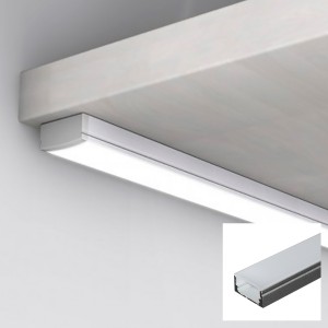 Profilo da superficie in alluminio per striscia LED con diffusore