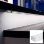 Profilo da superficie in alluminio per striscia LED con diffusore Bianco