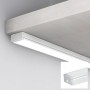 Profilo da superficie in alluminio per striscia LED con diffusore _ Bianco