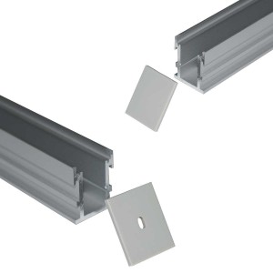 Profilo in alluminio per striscia LED da incasso con diffusore