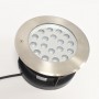 Faretto LED da incasso a pavimento 18W - Bianco caldo - Ø21cm- IP67