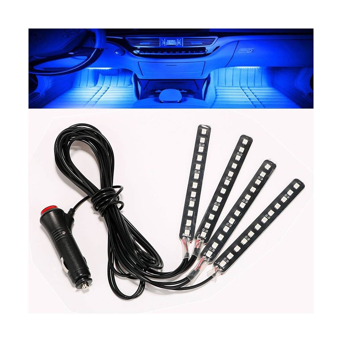 Kit LED per auto RGB 12V con telecomando IR