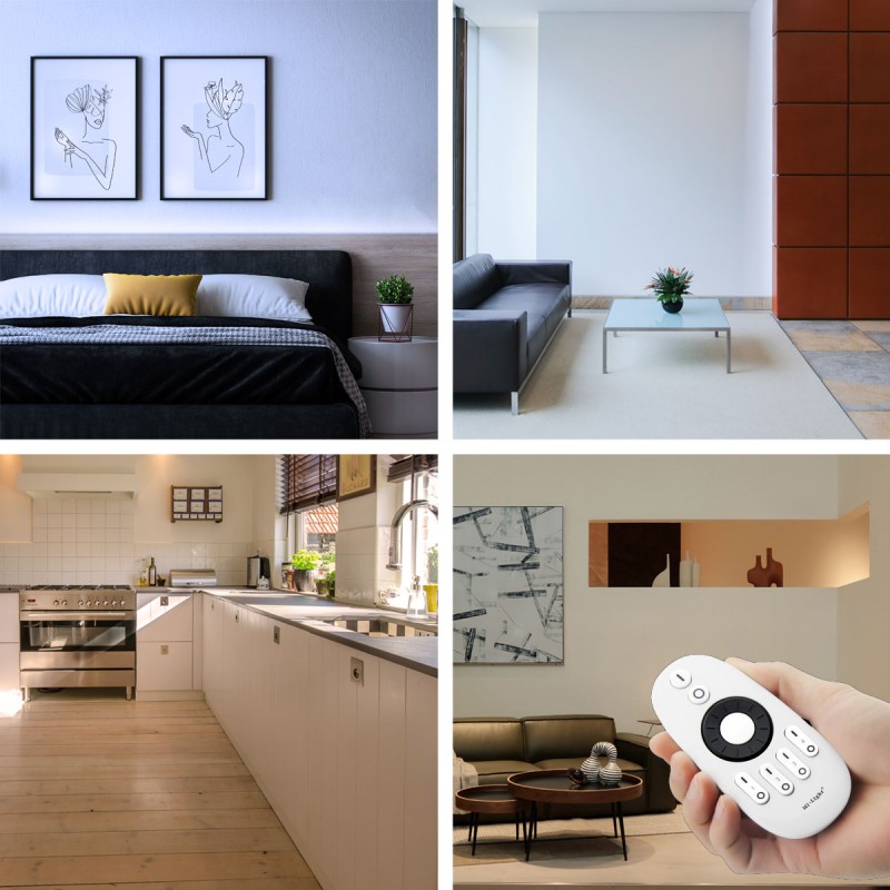 Telecomando MILIGHT© FUT006 4 zone, dimmer, WiFi, Futlight Mi-Light 2.4 G Telecomando MILIGHT© FUT006 4 zone, dimmer, WiFi, Futlight Mi-Light 2.4 G