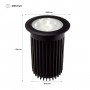 Faretto da incasso a pavimento LED 30W -Bianco caldo- Ø10cm- IP67