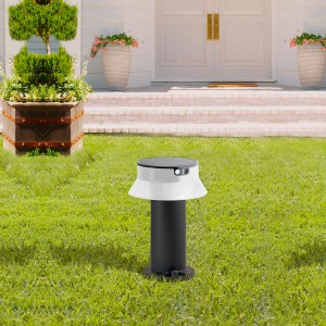 Bollard solare LED "FELICE 400" 33cm con sensore PIR - 3 modalità di funzionamento - CCT