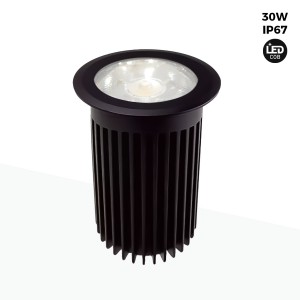 Faretto da incasso a pavimento LED 30W -Bianco caldo- Ø10cm- IP67