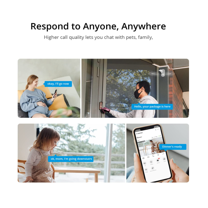 Telecamera di sorveglianza SONOFF CAM Slim Smart - WIFI - 1080P - FHD - Allarme - Sensore di movimento