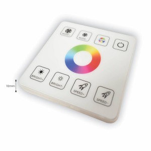 Driver per strisce LED RGB con pannello a sfioramento RF - 5-24V/DC