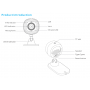 Telecamera di sorveglianza SONOFF CAM Slim Smart - WIFI - 1080P - FHD - Allarme - Sensore di movimento