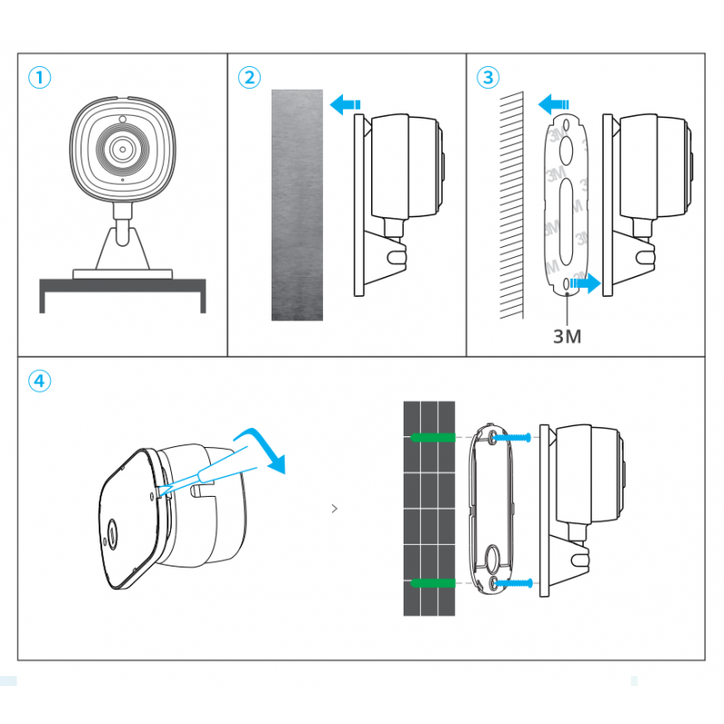 Telecamera di sorveglianza SONOFF CAM Slim Smart - WIFI - 1080P - FHD - Allarme - Sensore di movimento