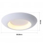 Lampada LED tipo plafoniera "FAX" - CCT 3000K - 4000K - 21W