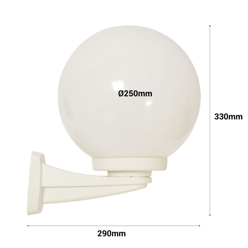 Applique da parete per esterni sfera FUMAGALLI "Nardo/G250" - E27 Applique da parete per esterni sfera FUMAGALLI "Nardo/G250" - E27
