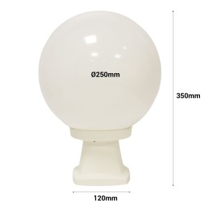 Lanterna da terra con sfera FUMAGALLI "Disma/G250" - E27