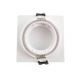 Anello da incasso quadrato per lampadina GU10 - Taglio Ø75-80 mm - IP54