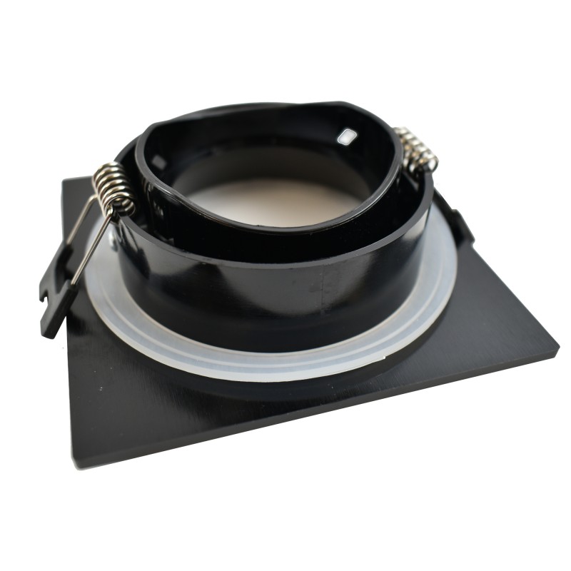 Anello da incasso quadrato per lampadina GU10 - Taglio Ø75-80 mm - IP54 Anello da incasso quadrato per lampadina GU10 - Taglio Ø75-80 mm - IP54