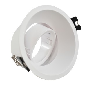 Anello circolare per lampadina GU10 / MR16 - Taglio Ø85 mm - UGR basso