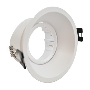 Anello circolare per lampadina GU10 / MR16 - Taglio Ø85 mm - UGR basso